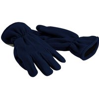 Beechfield Men's Suprafleece Anti-Pilling Thinsulate Thermal Winter Gloves in Navy | Size: S/M