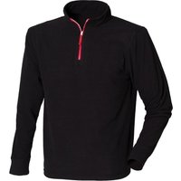 & 1 4 Zip Long Sleeve Piped Fleece Top