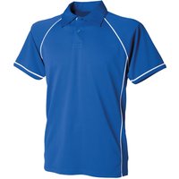 & Piped Performance Sports Polo Shirt Bright