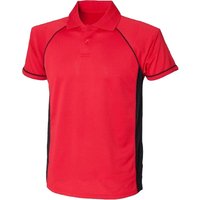 & Panel Performance Sports Polo T Shirt
