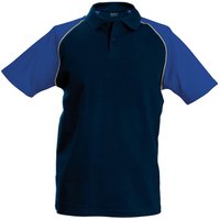 Contrast Baseball Polo Shirt Mid