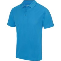 Just Cool Plain Sports Polo Shirt Duck Egg