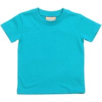 Larkwood Crew Neck T-Shirt in Turquoise | Size: 12-18 m