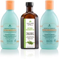 Nature Spell Rosemary Oil with Hair Growth Shampoo & Conditioner Set in Green