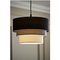 Aztec Three Tier Easy Fit Fabric Ceiling Pendant Lamp Shade Bulb