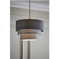 Aztec Grey Shades Three Tier Easy Fit Ceiling Lamp Shade Bulb