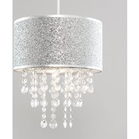 Bonita 28cm Glitter Droplet Easy Fit Ceiling Light Lamp Shade & Bulb