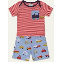 Lilly + Sid Boy's Jersey Short Set - Traffic Jam | Size: 6-12 m