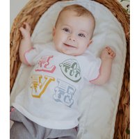 + Love Print Top & Stripe Short Set m