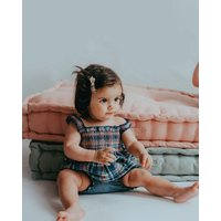 + Reversible Check & Plain Woven Tunic Set m