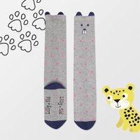 + Dotty Leopard Knee High Socks m