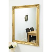 MirrorOutlet Buxton Gold Large Leaner Mirror 140 x 109 CM | Size: 1 Pack