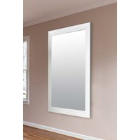 MirrorOutlet New Modern Bright White layered Wall Mirror 5ft6X3ft6 1672mmX1060mm | Size: 1 Pack