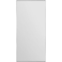 MirrorOutlet Silver Aluminium Edged Wall Leaner Mirror 68" X 33" (174 X 85CM) | Size: 1 Pack