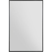 MirrorOutlet The Artus - Black Aluminium Edged Wall Mirror 35" X 24" (90CM X 60CM) | Size: 1 Pack