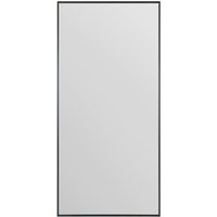 MirrorOutlet Full length Black Aluminium Edged Wall Leaner Mirror 68" X 33" (174CM X 85CM) | Size: 1 Pack