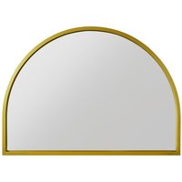 MirrorOutlet Gold Metal Framed Arched Garden Wall Mirror 49" X 35" (125CM X 90CM) | Size: 1 Pack