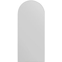 MirrorOutlet The Arcus - Frameless Arched Leaner/Wall Mirror 63" X 27" (160CM X 70CM) in Silver | Size: 1 Pack