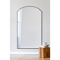 MirrorOutlet Black Edged Dual Arch Curved Edge Wall Mirror 63"x35" (160 X 90cm) | Size: 1 Pack