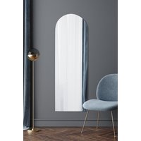 MirrorOutlet Frameless Arched Leaner/Wall Mirror 70" X 24" (180CM X 60CM) in Silver | Size: 1 Pack