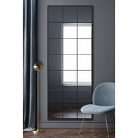 MirrorOutlet Black Modern Window Leaner / Wall Mirror 79" X 31" (200CM X 80CM) | Size: 1 Pack