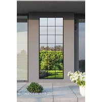 MirrorOutlet Black Modern Window Garden Wall Mirror 79" X 31" (200CM X 80CM) | Size: 1 Pack
