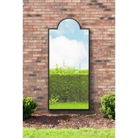 MirrorOutlet Black Modern Wall & Leaner Garden Mirror 75"x 33" 190x85cm | Size: 1 Pack