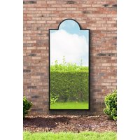 MirrorOutlet Black Contemporary Wall & Leaner Garden Mirror 67"x 29" 170x75cm | Size: 1 Pack