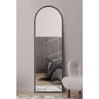 MirrorOutlet Black Framed Arched Leaner/Wall Mirror 71" X 24" (180CM X 60CM) | Size: 1 Pack