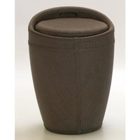 netfurniture Kawsen Brown Textilene Stool with Storage