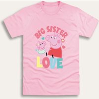 Brand Threads Girl's Peppa Pig T-Shirt in Pink | Size: 5-6 Years