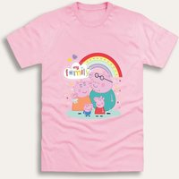 Brand Threads Girl's Peppa Pig T-Shirt in Pink | Size: 3-4 Years