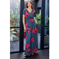Hot Squash Women's Maxi Dress in Teal | Size: 8
