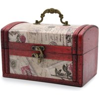 Sets 2 Colonial Boxes Rose Design