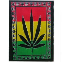 Cotton Wall Art Herbal Leaf