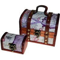 Sets 2 Colonial Boxes Atlas Design