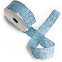 Natural Texture Ribbon 38mm x 20m Blue