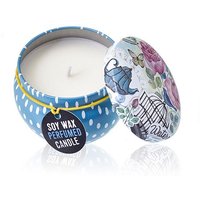 Art Tin Candle Assorted Design Parisian Weekend Peonies