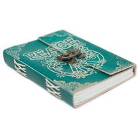 Leather Peace Lock Notebook