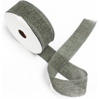 Natural Texture Ribbon 38mm x 20m Charcoal