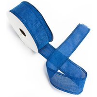 Natural Texture Ribbon 38mm x 20m Navy Blue