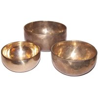 Set 3 Handmade Brass Singing Bowls