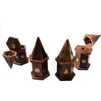 Pyramid Mini Incense House Shesham
