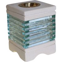 Stone Oil Burner Square Glass Brick
