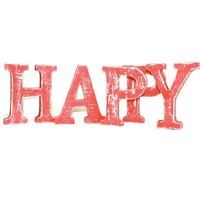 Shabby Chic Letters Wash HAPPY