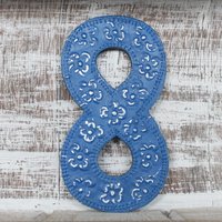 Number "8" Assorted Colours 15cm