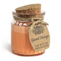 Spiced Soy Pot Fragrance Candles Brown
