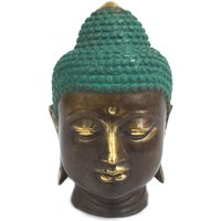 KDMD Large Classic Brass Buddha Head in Gold