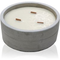 Large Round Crushed Vanilla & Grey