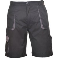 Portwest Men's Contrast Workwear Shorts in Black | Size: Medium